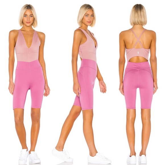 FREE PEOPLE MOVEMENT Total Triumph One-piece Workout Bodysuit Dusky Berry XS NWT - Picture 7 of 7